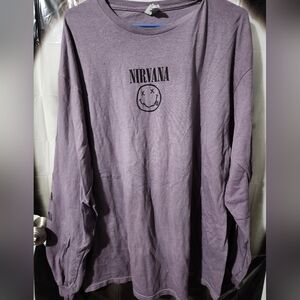 Nirvanna long sleeve purple gradient